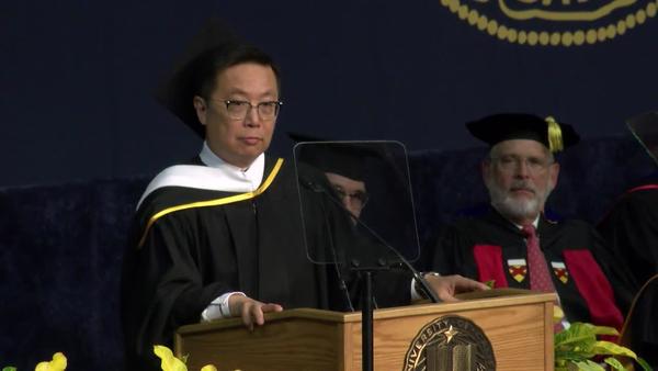 2017 College of Engineering Commencement Speaker - Alfred Chuang