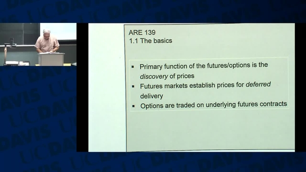 ARE139: Lecture 5, Fall 2015