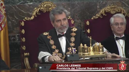Vídeo Tomas de posesión magistrados del Tribunal Supremo García-Perrote, Marín Castán y Cuesta del Castillo