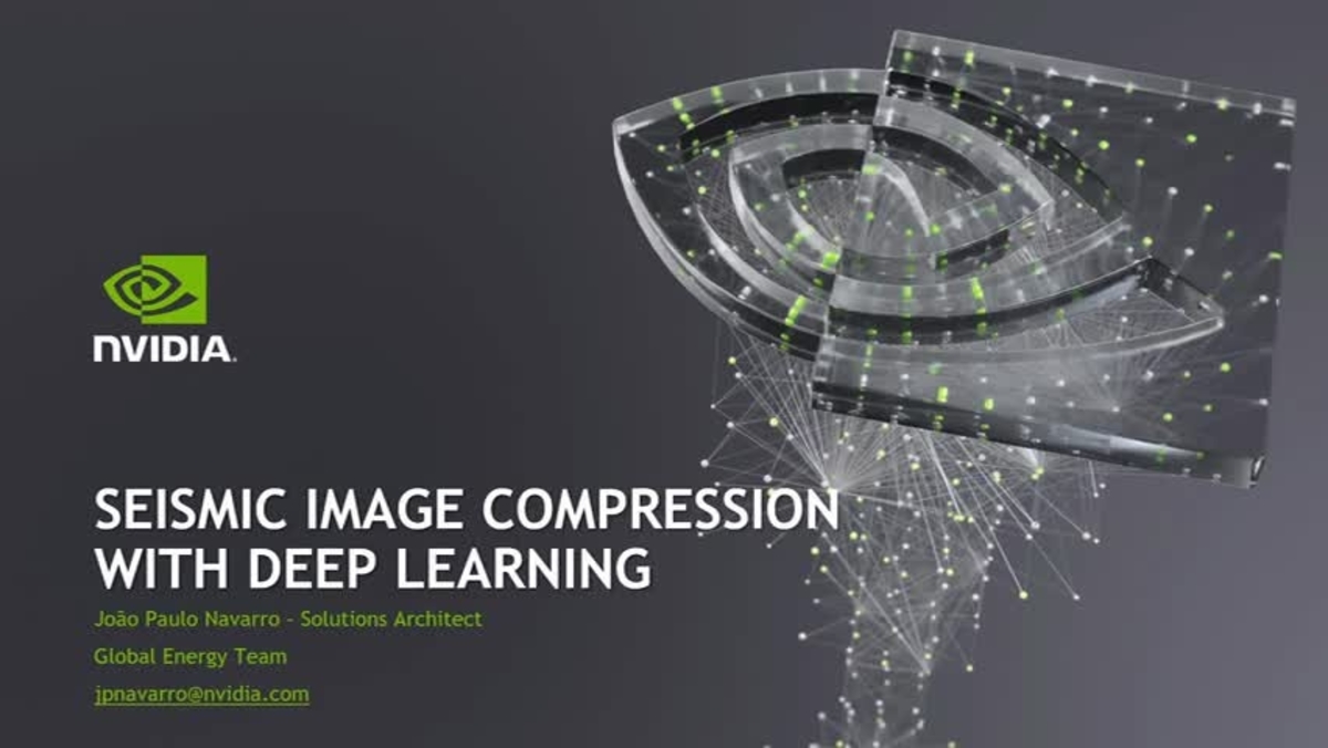 Seismic Image Compression With Deep Learning Gtc Digital March