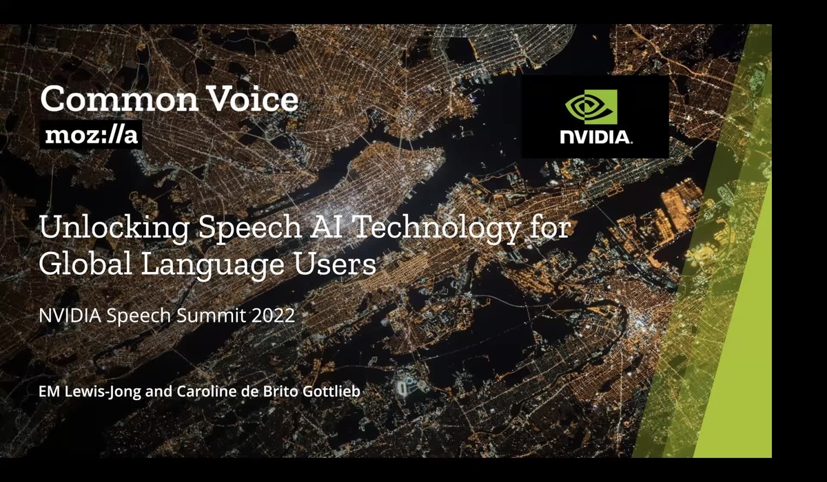 Unlocking Speech Ai Technology For Global Language Users Nvidia On Demand