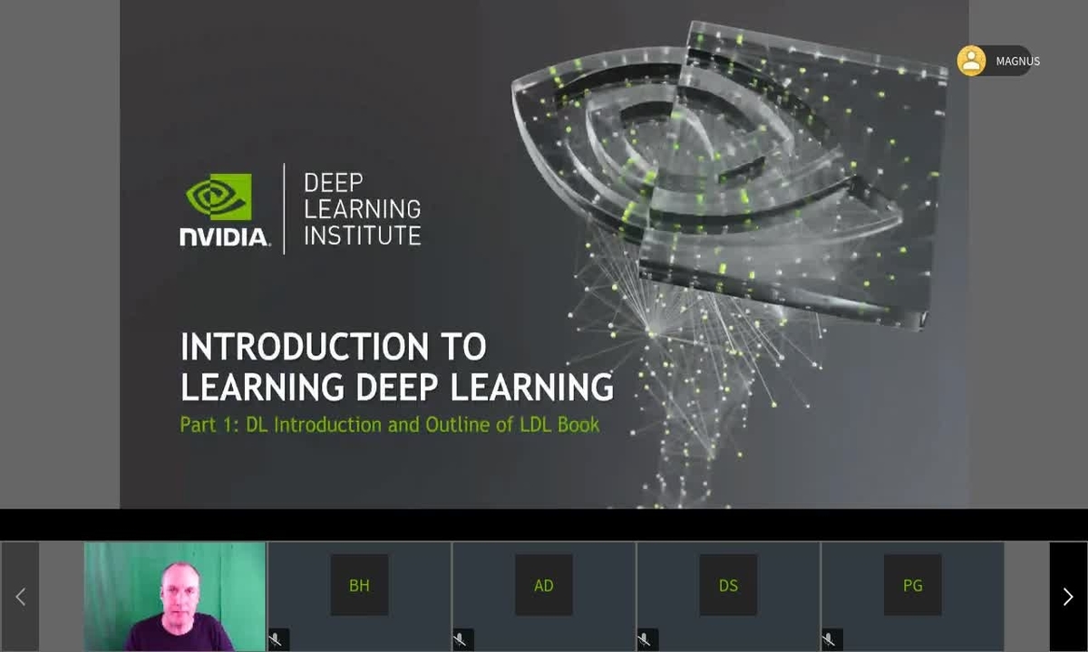 Introduction To Learning Deep Learning Gtc Digital April