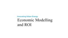 City Economic modelling and ROI