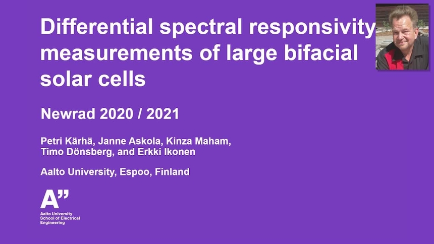 Differential Spectral Responsivity Measurements Of Large Bifacial Solar