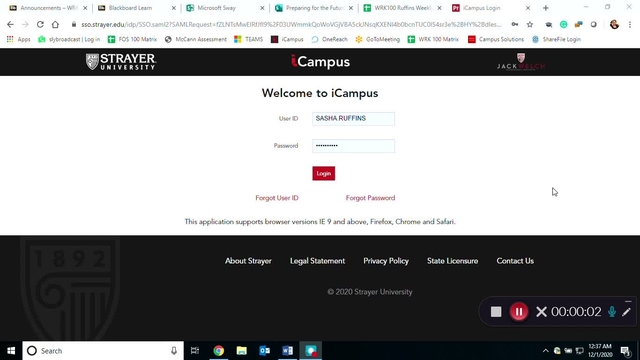 How To Access Blackboard From ICampus