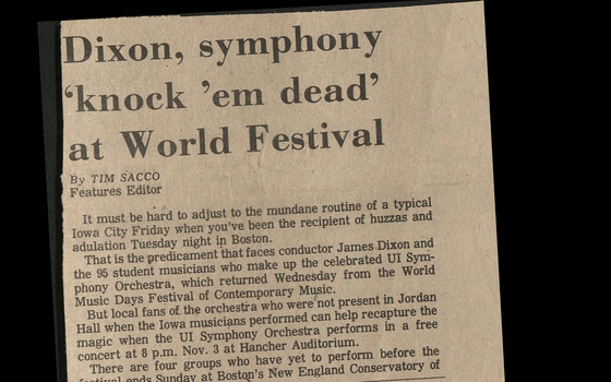 Catena for orchestra/ Sukhi Kang; University of Iowa Symphony Orchestra, James Dixon, conductor at the International Contemporary Music Sociey meeting in Boston, 1976