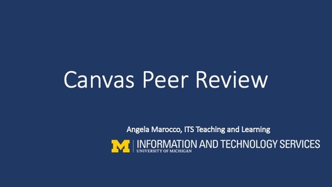 Thumbnail for Canvas Peer Review