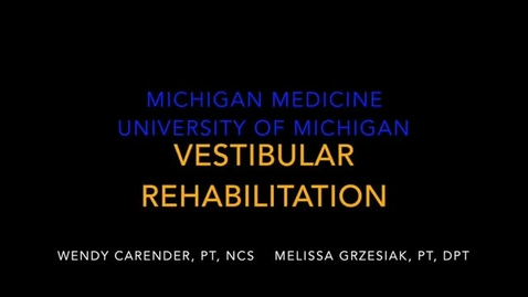 Thumbnail for entry Posterior Canal BPPV: How Do I Know What Side to Treat?