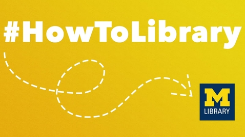 Thumbnail for entry #HowToLibrary: Publishing with the Library