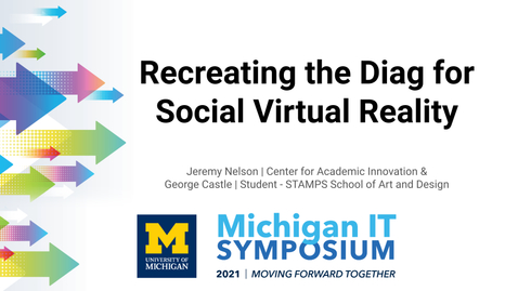 Thumbnail for entry Recreating the Diag for Social Virtual Reality