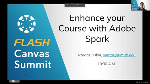 Thumbnail for entry Adobe Spark Canvas Flash Summit (11-19-2021)