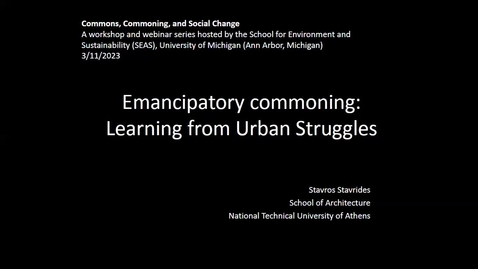 Thumbnail for Emancipatory commoning
