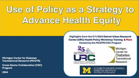 Thumbnail for Highlights from May 2024 Policy Advocacy Training