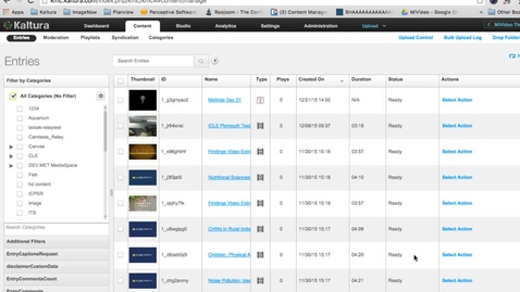 Thumbnail for entry Bulk Media Upload with CSV File