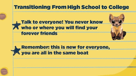 Thumbnail for College Transitions