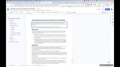 Thumbnail for Annotating wireframes