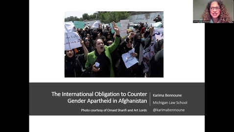 Thumbnail for entry 20221122 Karima Bennoune - Gender Apartheid in Afghanistan