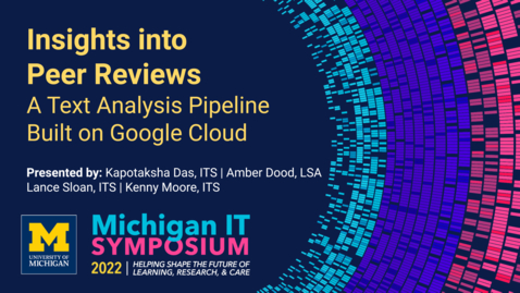 Thumbnail for Insights into Peer Reviews: A Text Analysis Pipeline Built on Google Cloud