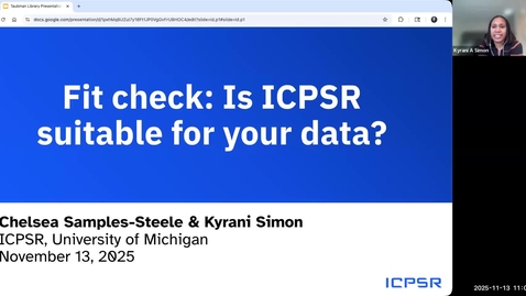 Thumbnail for Fit check: Is ICPSR suitable for your data?