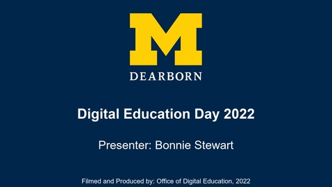 Thumbnail for entry Digital Classroom Tools &amp; Data Risks: What Educators Need to Know (Bonnie Stewart)