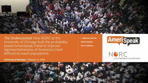 Thumbnail for Dan Costanzo - Seminar Series - February 12, 2020