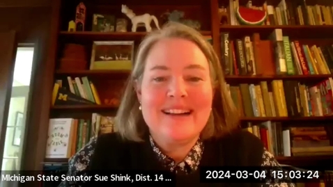 Thumbnail for entry SEAS Alumni Master Chat with Senator Sue Shink - March 4, 2024