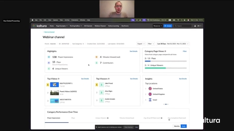 Thumbnail for Channel Analytics in Kaltura Mediaspace