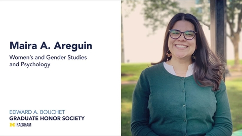 Thumbnail for 2021 Bouchet Inductee Maira A. Areguin: 3-Minute Thesis