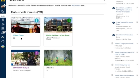 Thumbnail for Importing a Library Module into a Canvas Course