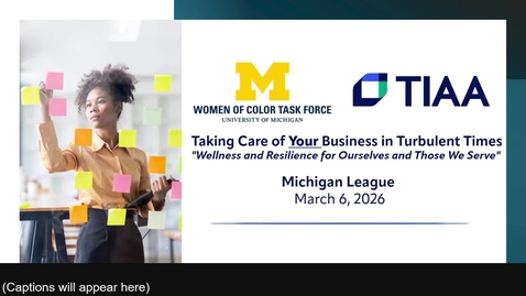 Thumbnail for Women of Color Task Force 2026 Career Conference (Part 1)