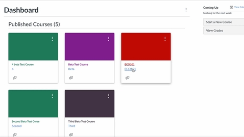 Thumbnail for Canvas Roster Demo - Teacher View