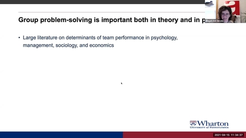 Thumbnail for Duncan Watts | The Effects of Task Complexity on Group Synergy | April 15, 2021