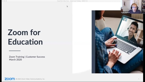 Thumbnail for Zoom Training for Faculty and Staff - March 20, 2020