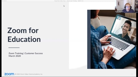 Thumbnail for entry Zoom Training for Faculty and Staff - March 20, 2020