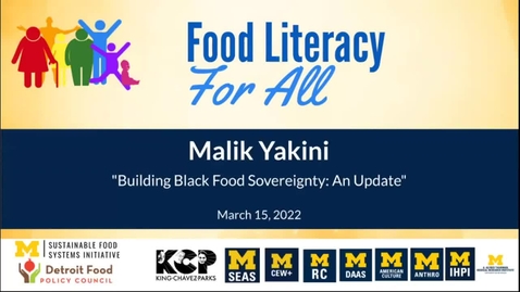 Thumbnail for Building Black Food Sovereignty: An Update