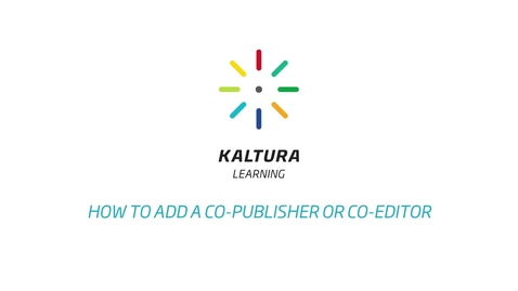Thumbnail for How to Add Co-Publisher or  Co-Editor