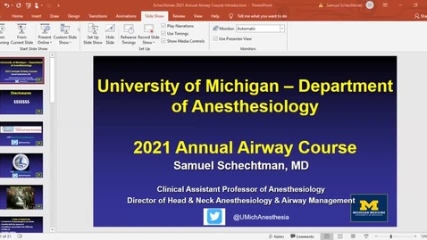 Thumbnail for 2021 Interdisciplinary Airway Management Course