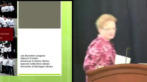 Thumbnail for Jan Longone on Dining Out