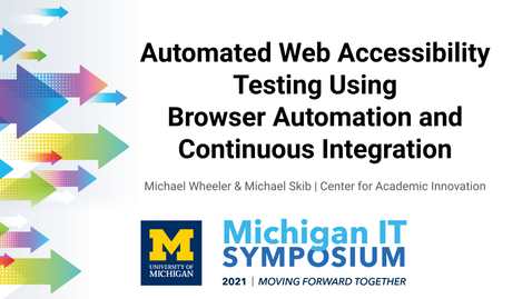 Thumbnail for Automated Web Accessibility Testing Using Browser Automation and Continuous Integration