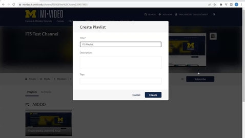 Thumbnail for Create and Edit Channel Playlists