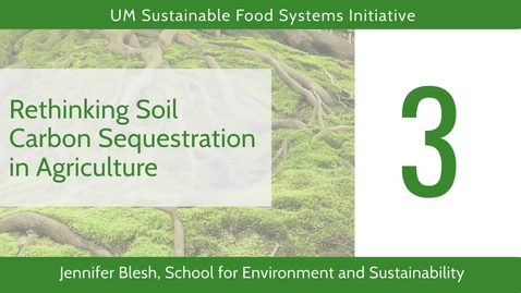 Thumbnail for entry Rethinking Soil Carbon Sequestration in Agriculture