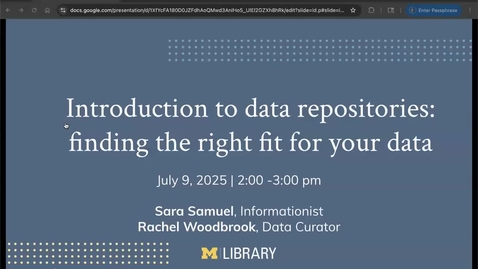 Thumbnail for Introduction To Data Repositories: Finding The Right Fit For Your Data