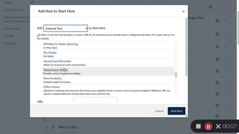 Thumbnail for entry Create a NameCoach Recording Canvas Assignment