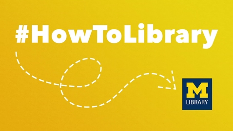 Thumbnail for #HowToLibrary: Welcome to Research Guides
