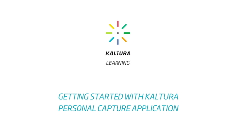 Thumbnail for Kaltura Capture Overview