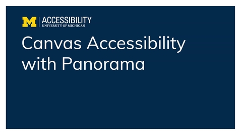 Thumbnail for Canvas Accessibility with Panorama