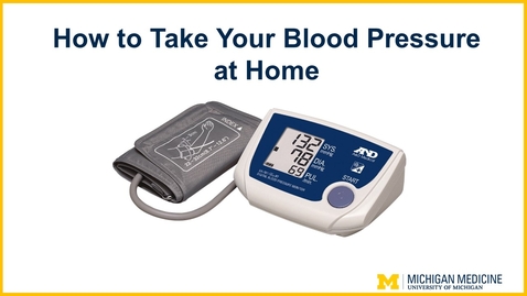 Thumbnail for How to Take Your Blood Pressure at Home