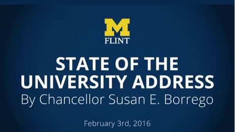 Thumbnail for State of the University 2016