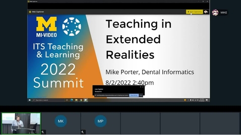 Thumbnail for entry Teaching in Extended Realities