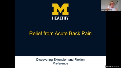 Thumbnail for entry Back Care: Finding Quick Relief from Acute Back Pain